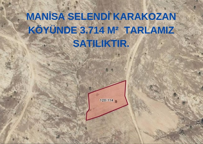 MANİSA SELENDİ KARAKOZAN KÖYÜNDE 3.714 M²  TARLAMIZ SATILIKTIR. - MANİSA SELENDİ fotoğraf 3